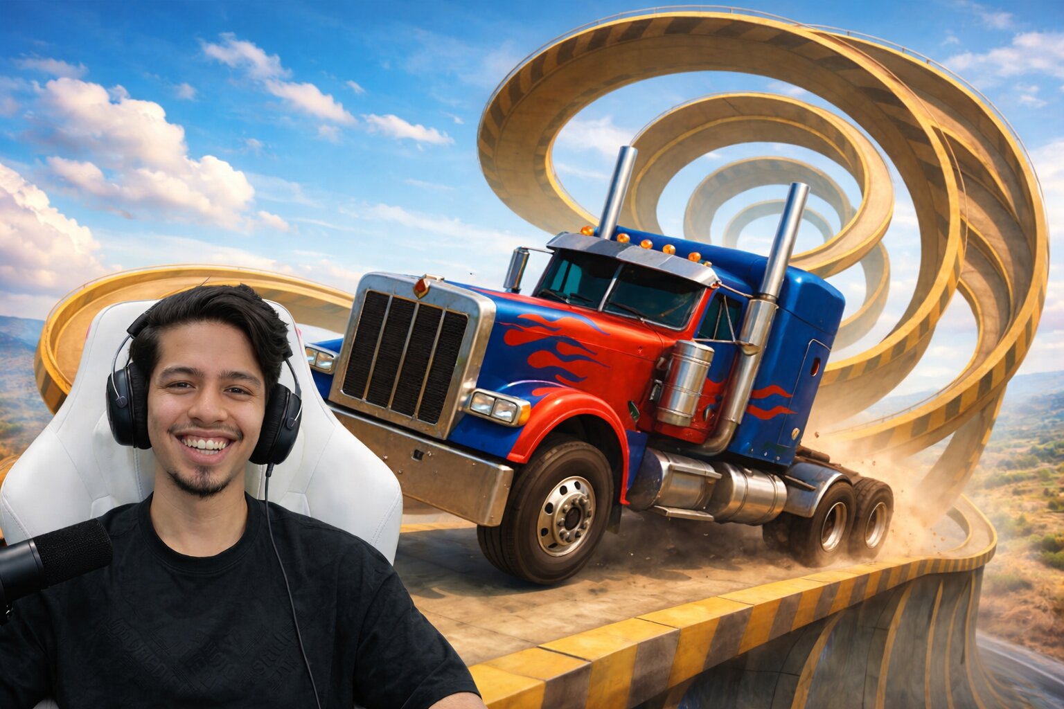 لقطة من لعبة Truck Simulator Stunt Extreme